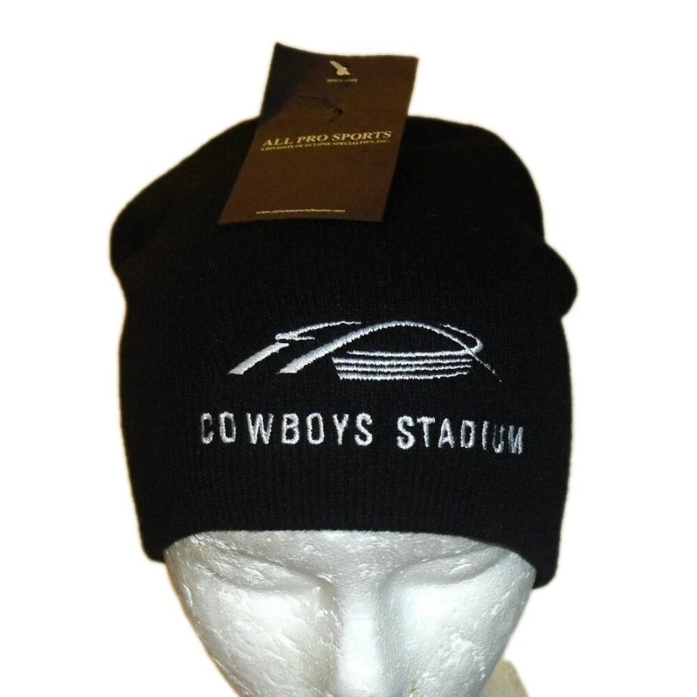 Dallas Cowboys Stadium Vintage Black Color Mens Beanie Winter Hat Cap New Nfl